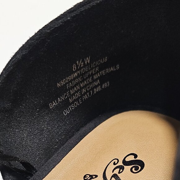 New Women’s Self Esteem Black Pointy Flats 8.5 - Picture 6 of 7